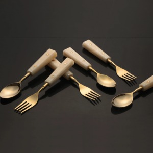 Premium Stainless Steel <b>Cutlery</b> <b>Set</b> With Resin Handle Modern Dining Flatware <b>Set</b> Durable Kitchen Utensils Elegant Tableware - Product Image 3
