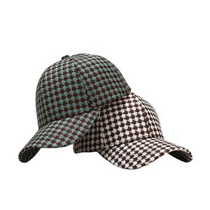 Gorra trucker de pata de gallo estilo celebridad para mujer, retro artístico, de ocio, con visera, que estiliza el rostro, moderna, para exteriores, sombrero para el sol - Product Image 2