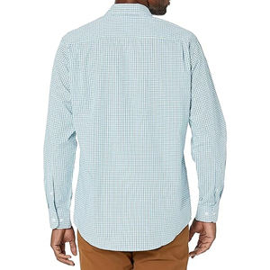 Chemise Classique Décontractée à Manches Longues pour Homme 100% Coton Respirant Sergé Tenue de Bureau Professionnelle Fournisseur OEM en Gros - Product Image 4