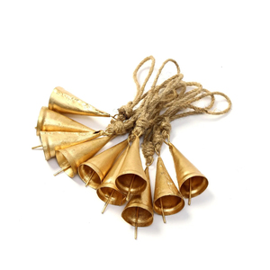 Hot Selling Brass Metal Hanging Bells Ornaments <b>Christmas</b> <b>Tree</b> <b>Wall</b> Decor Temple Santa Bells-Low Price <b>Christmas</b> Decorations - Product Image 4