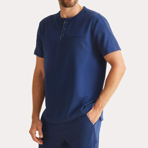 Medical Scrub <b>Sets</b> Unisex Stretch Hospital Uniforms Nurse Dental <b>Doctors</b> Workwear Custom Logo Scrub Uniform 2 Piece <b>Set</b> - Product Image 6