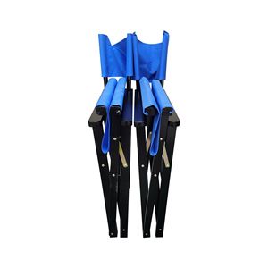 Populus Set di 2 Sedie Pieghevoli da Regista in Tela Blu con Seduta Comoda e Design Facile da Trasportare - Product Image 3