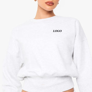 Sweat-shirt uni pour femme, confortable et décontracté, idéal pour l'hiver, durable, avec toucher doux, service OEM et prix usine abordable 2026 - Product Image 1