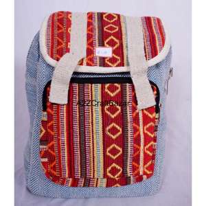 Sac à dos unisexe vintage léger 20L en tissu de coton fait main pour camping, natation, affaires, cyclisme, avec fermeture éclair et bandoulière arquée - Product Image 4