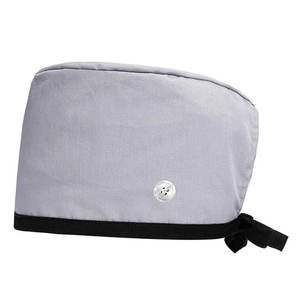 Top Trending Soft Unisex Long Hair Cord lock Nursing Scrub Caps Dental Surgeon Sanitary Chef Medical Caps Customized Color Logo - Product Image 4