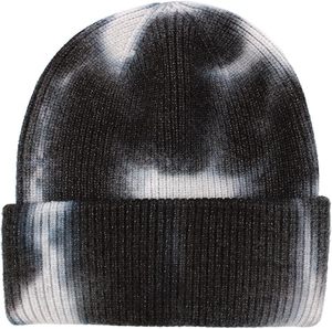 Autumn Winter Deep Color Black Grey Camouflage Tie-dye <b>Skull</b> <b>Beanie</b> for Adults Cuffed Ribbed 100% Cotton Hats Beach - Product Image 6