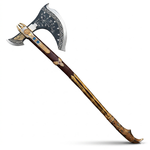 TheWizCrafts Handmade BIG <b>Viking</b> God Tomahawks Premium Quality DIY Decorative Forged Steel Blade Wooden Handle | 3-Year Warranty - Product Image 1
