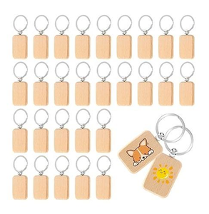 Various Size Wood And Metal <b>Key</b> <b>Ring</b> Unfinished Wood Keychain Top Seller Indian Handicrafts Wood Keyring for Office Drawer <b>Key</b> - Product Image 4