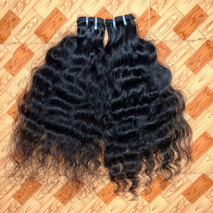 Extensions de cheveux indiennes tissées à la machine, prix d'usine du sud de l'Inde - Product Image 1