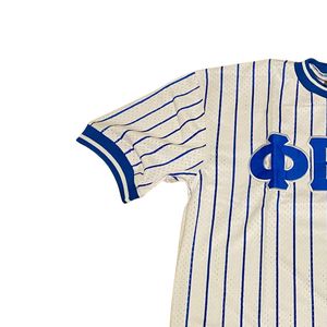 Maillot de baseball à rayures Phi Beta Sigma pour hommes – Coupe confortable, qualité supérieure, vêtements de fraternité grecque, tenue athlétique décontractée - Product Image 6