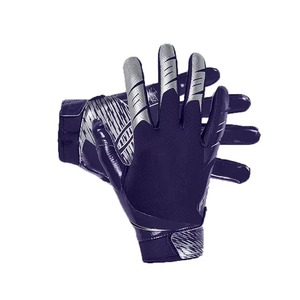 Custom Youth American Football Receiver Gloves Breathable Grip Gloves for Training & <b>Games</b> - Product Image 6