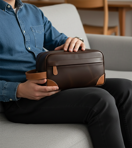 Large Capacity Men's Fashionable for <b>Toiletry</b> Makeup <b>Bag</b> Cosmetic <b>Bag</b> Pu Cosmetic <b>Bags</b> For sale - Product Image 4