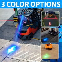 Vente en gros de lampes auxiliaires super lumineuses universelles haute puissance, longue durée de vie, lampe frontale avec flèche de travail et voyant d'avertissement de sécurité pour chariot élévateur