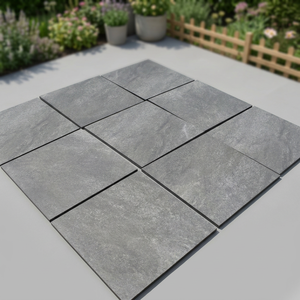 Baldosas de Porcelana Vistaar OEM Rectified Hammer Stone Nero R11 Semi-Mate de 20 mm de Espesor, 600x600 mm, para Exteriores, Resistentes y Antideslizantes - Product Image 4
