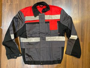 <b>Mens</b> Reflective Workwear <b>Jacket</b> Windproof <b>Utility</b> Shirt <b>Jacket</b> with Pockets for Workshop and Road Work - Product Image 1