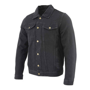 Men's Vintage Streetwear Denim Jacket Loose Fit Solid Color Button Closure Casual Winter Wear 100% Cotton Woven Fabric <b>Light</b> - Product Image 3