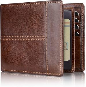Cartera de Cuero Genuino para Hombre, Diseño de Logotipo Personalizado de Alta Calidad, Duradera y Ligera, Fabricada en Fábrica, Cartera de Moda - Product Image 1