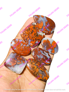 Magnifique Cabochon d'Agate Naturelle du Maroc de Haute Qualité pour Décoration d'Ongles, Pierre de Bijouterie en Gros FAIJAN GEMS Troisième Qualité - Product Image 3