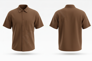 Chemise décontractée à manches courtes pour homme, avec poche et boutons, confortable, personnalisable, fabriquée par un fabricant de vêtements pour hommes - Product Image 6