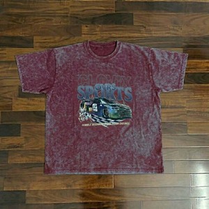 T-shirt vintage délavé à l'acide en gros, impression sérigraphique personnalisée du logo de la marque, haut de gamme coupé et cousu, vêtements en coton de la meilleure qualité - Product Image 2