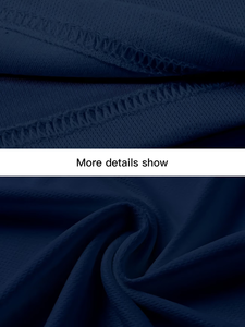 Men's Navy Long Sleeve Polo Shirt Custom Logo Print Breathable Cotton Workwear Uniform Work Polo Shirts Personalized Polyester - Product Image 6