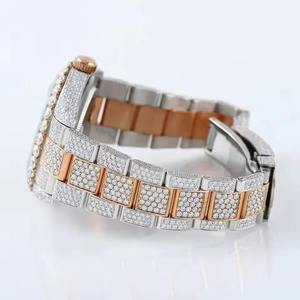 Montre Hip Hop entièrement sertie de diamants – Montre tendance au look diamanté haut de gamme - Product Image 2