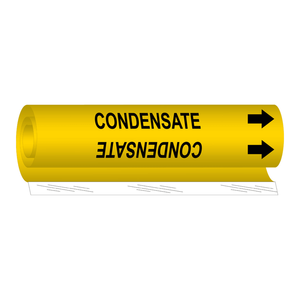 Panneau de signalisation routière en vinyle ou polyester haute performance pour marquage de tuyaux industriels - Product Image 2