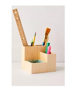 Portaplumas de madera con tamaño y diseño personalizados para oficina, artesanía natural. - Product Image 5