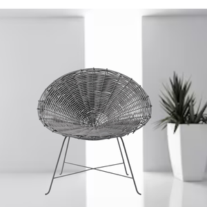 Silla de jardín de mimbre minimalista moderna, alta calidad, exportación directa, fábrica de Indonesia para sala de estar, Hotel, parque al aire libre - Product Image 2