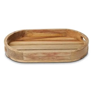 Plateau de service en bois de luxe – Plateau léger et moderne pour le thé, le café, le petit-déjeuner à la maison - Product Image 4