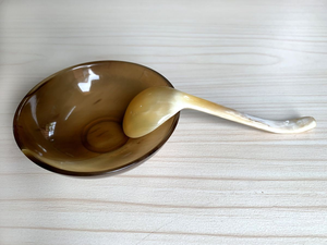 Tazón para Ensalada de Cuerno Auténtico, Suministros para Restaurantes y Cafeterías, Ecológico, Tazones para Servir de Cuerno de Búfalo Pulido, Accesorios para Mesa - Product Image 5