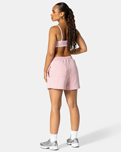 Shorts de Mujer de Primera Calidad, 100% Algodón, con Logotipo Personalizado Bordado en 3D, Estampado de Leopardo Rosa, con Ribete, Corte Relajado - Product Image 2