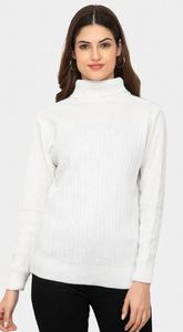 Pull-over doux et moelleux à col roulé pour femme, tendance, en tricot scandinave, provenant d'un fournisseur indien à bas prix - Product Image 3