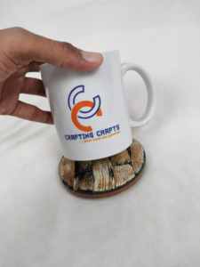 แผ่นรองแก้วไม้ ประดับเรซิ่นและกระดูก ดีไซน์ทันสมัย เป็นมิตรกับสิ่งแวดล้อม ขนาดสั่งทำได้ ผิวขัดเงาสีแดง คุณภาพดี ราคาประหยัด เส้นผ่านศูนย์กลาง 300 มม. - Product Image 4