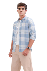 S-LINE <b>Men</b> Full <b>Sleeve</b> <b>Check</b> Cotton <b>Shirt</b>/<b>Shirt</b> for <b>Men</b> - Product Image 3
