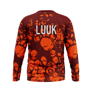 Haut de sport pour homme à col rond et manches longues, imprimé par sublimation personnalisée, séchage rapide, coupe classique, idéal pour la gym - Product Image 5