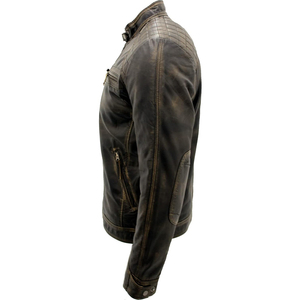 Veste en cuir pour homme, design unique, qualité supérieure, impression personnalisée sur le devant, toile résistante et imperméable - Product Image 6