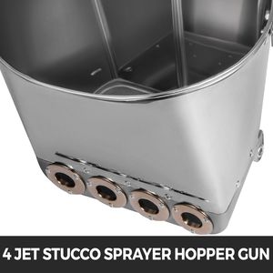Pulverizador de estuco de 4 boquillas y 3 HP, herramienta manual para pintura de paredes y hormigón, pulverizador de yeso para máquinas de pulverización de mortero - Product Image 2