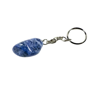 Porte-clés en cristal de sodalite de haute qualité, pierre naturelle, cadeau pour femme, vente en gros - Product Image 3