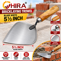 Truelles de maçonnerie HIRA 39401 avec manche en bois