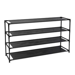 Scarpiera a 4 livelli smontabile, facile da montare, in tessuto non tessuto impermeabile, salvaspazio, scaffali impilabili - Product Image 2