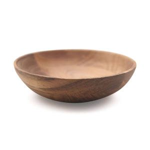 Cuenco de madera indio hecho a mano, diseño minimalista, madera sin recubrimiento, artesanía para servir comida, regalo, cuencos para servir en la cocina - Product Image 3