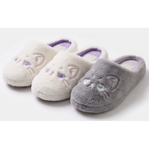 Advantageous Rates Sensational Quality Cute Shoes All Seasons Cotton Fabric Fluffy <b>Slippers</b> For Woman - Product Image 1