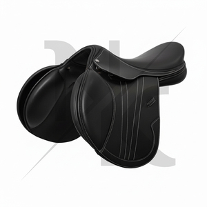 Wholesale English Jumping Dressage Saddle Genuine Leather Wood Tree Adjustable Gullet English horse racing products from India - Product Image 2