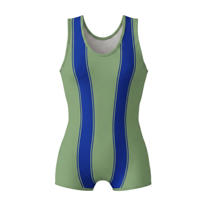 Camiseta sin Mangas Ajustada a Rayas, Absorbente de Humedad, Transpirable, de Secado Rápido, con Estampado Sublimado, para Verano - Product Image 1