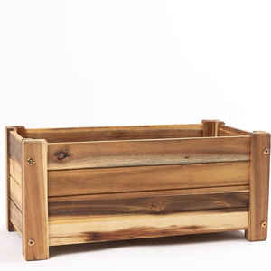 Macetas de madera de acacia a buen precio, pequeñas, para plantas de interior y exterior, venta al por mayor desde Vietnam - Product Image 2