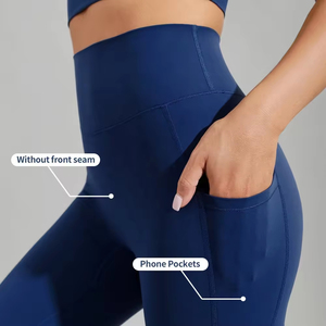 Professional Seller Gym Leggings Butt Lifting High Waist Workout Yoga Set Sports Fitness Women Yoga Leggings With Pocket - Product Image 6