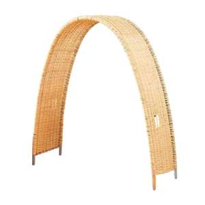 Arco de Juego de Mimbre Hecho a Mano, Tienda de Juego Infantil, Tipi de Mimbre con Cojín y Alfombra, Decoración Boho para Cuarto de Niños - Product Image 1