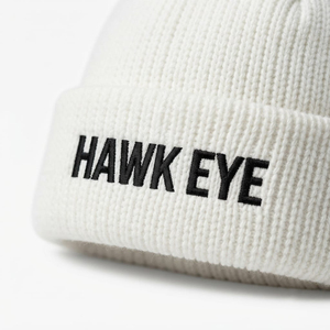 Bonnet brodé personnalisé unisexe, chaud en tricot pour l'hiver, style streetwear décontracté, avec revers, pour hommes et femmes, avec logo - Product Image 1