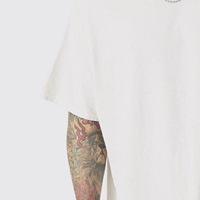 T-shirt pour homme, coupe ample, éco-responsable, séchage rapide, impression en relief, tissu polyester/coton, couleurs et tailles personnalisées